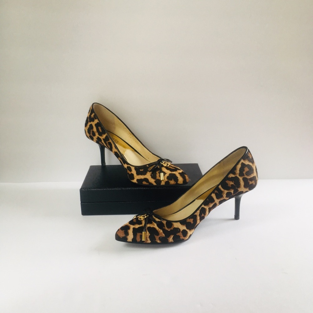 Michael Kors Nancy Cheetah/Leopard Calf-Hair Pumps